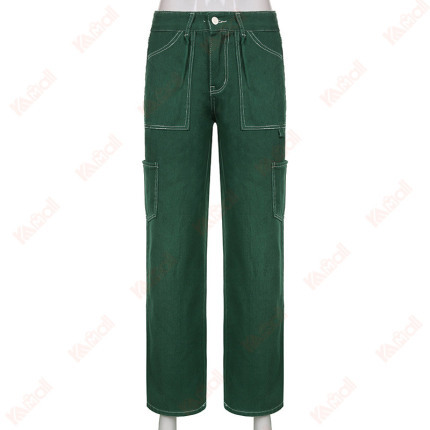 vintage green jeans